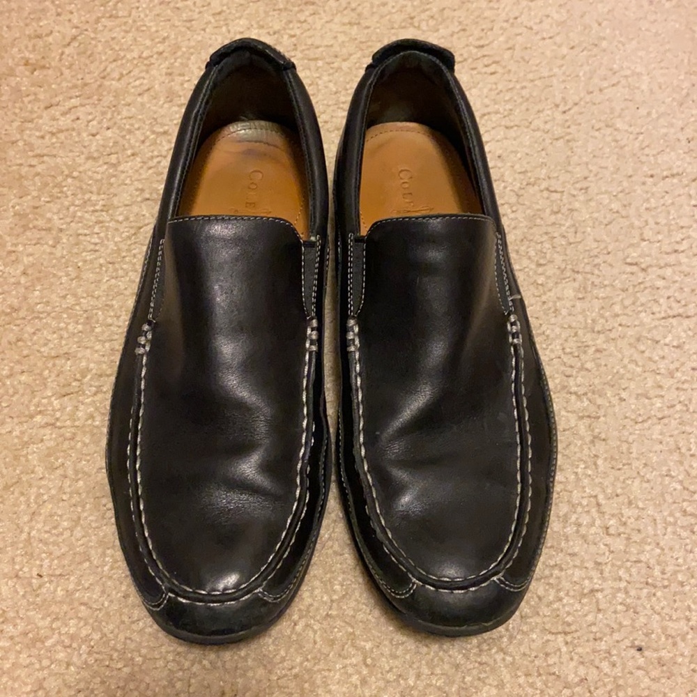 Gently used-Cole Haan black men’s loafers-size 10 1/2.